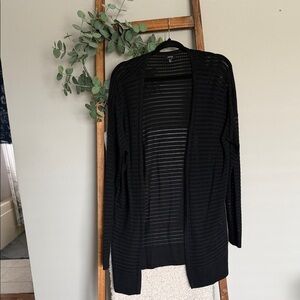 Apt. 9 Black Open-Front Knit Cardigan